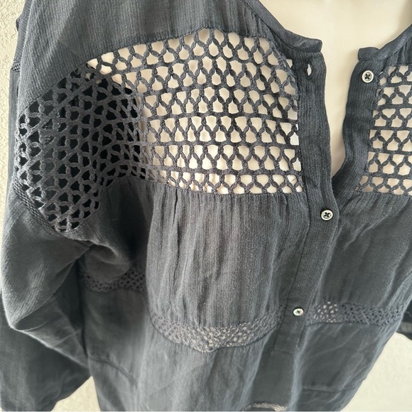 Isabel Marant Etoile Black Button Up Blouse - Picture 2 of 9